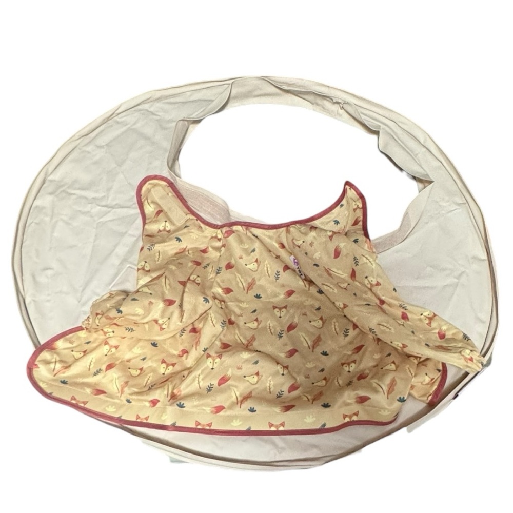 Tidy Tot Bib and Tray Kit in Sand Fox Bib Toddler Mealtime Easy Cleanup - Picture 15 of 16
